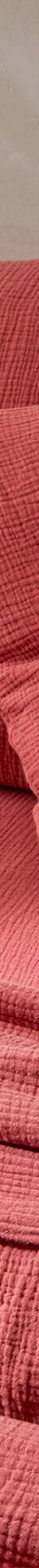 Linge de lit uni en triple gaze de coton (bois de rose) Linge de lit uni en triple gaze de coton (bois de rose)